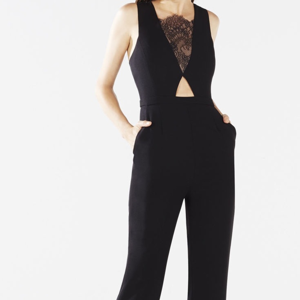 BCBG Black Jumpsuit - size small